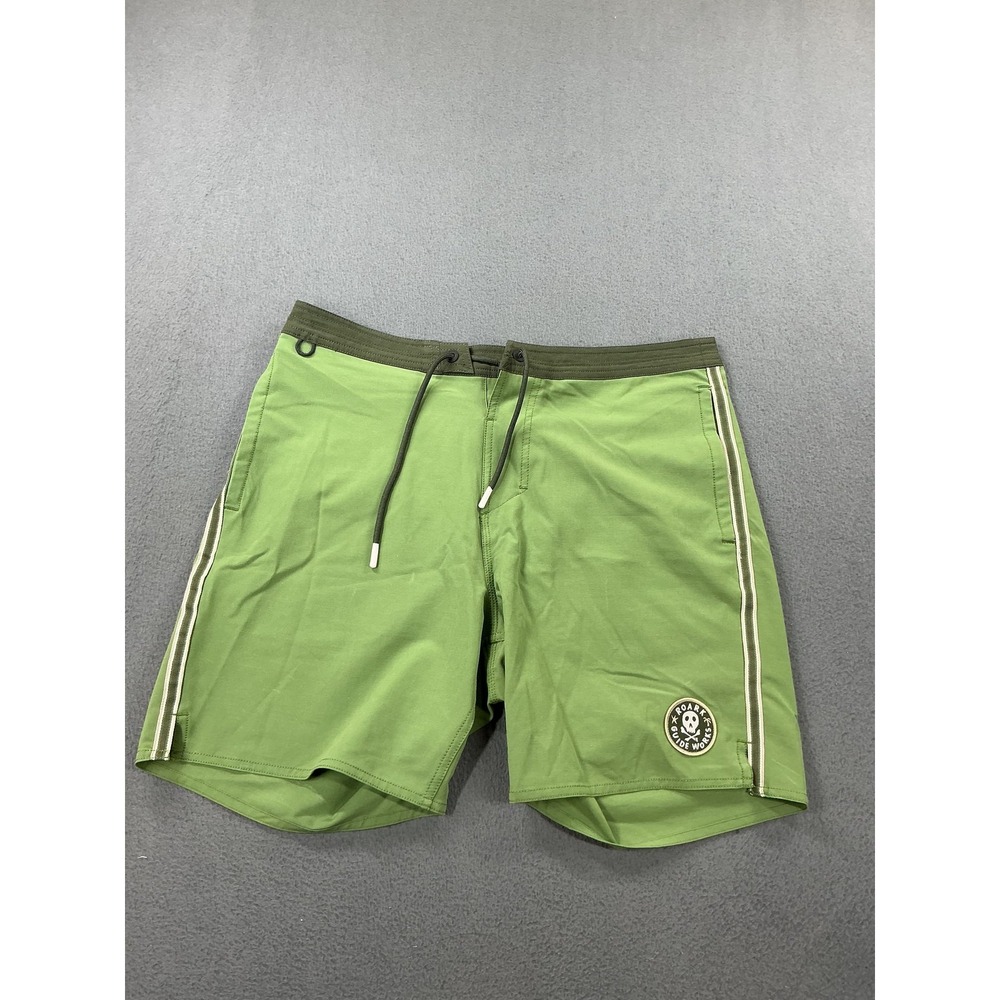 Roark Chiller 17 Mixtape Board Shorts Mens 30 Green Striped Guide Works‎ Stretch